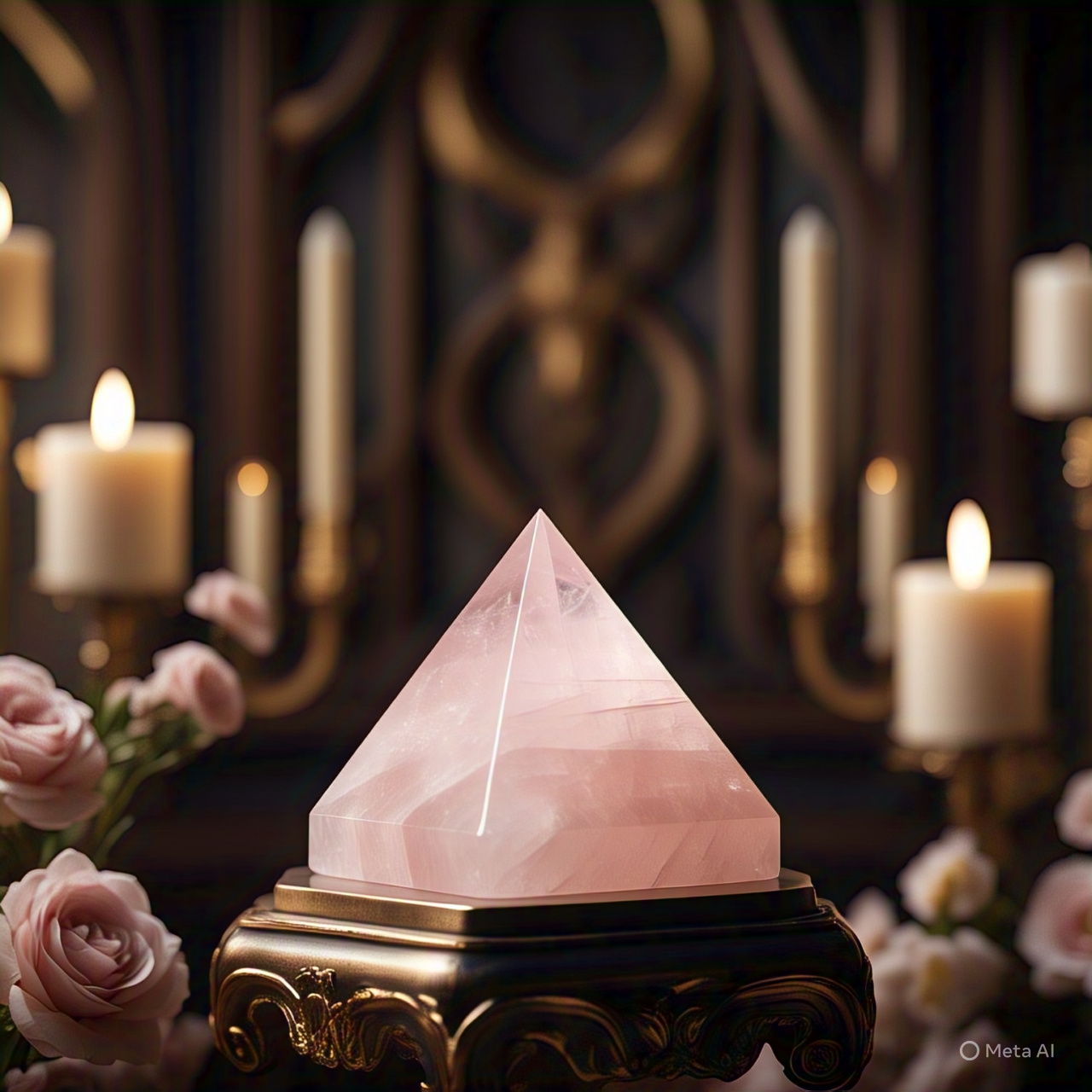 Rose Quartz Pyramid